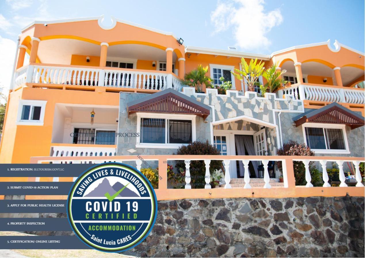 Mountain View Apartments Gros Islet Esterno foto